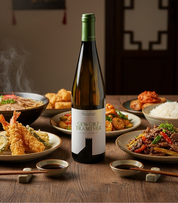 Gewürztraminer Wein bei Essen